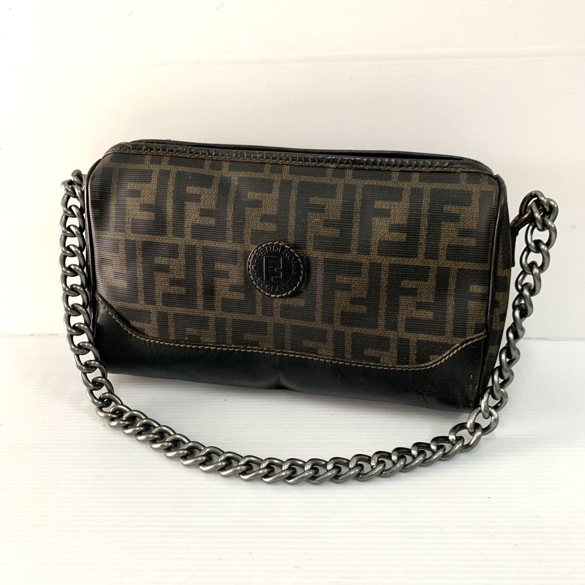 Fendi Fendi Zucca Vintage Chain Shoulder Size ONE SIZE - 3 Thumbnail