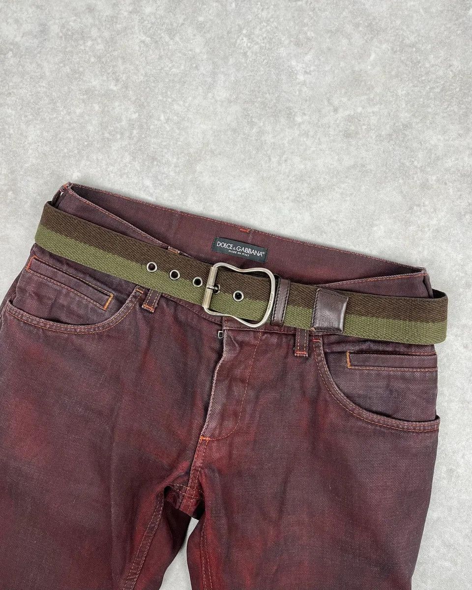 Miu Miu 2000s Miu Miu Two Tone Camo Green Belt Size ONE SIZE - 1 Thumbnail