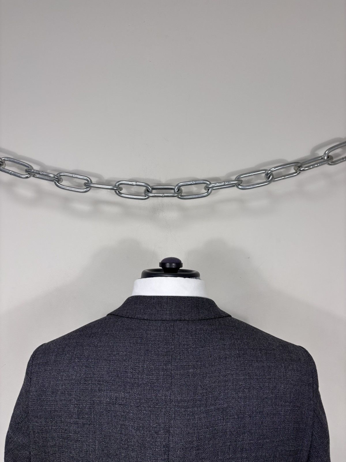 Hugo Boss Hugo Boss Men’s Grey Tailored Stretch Wool Blazer Jacket Size 38R - 12 Thumbnail