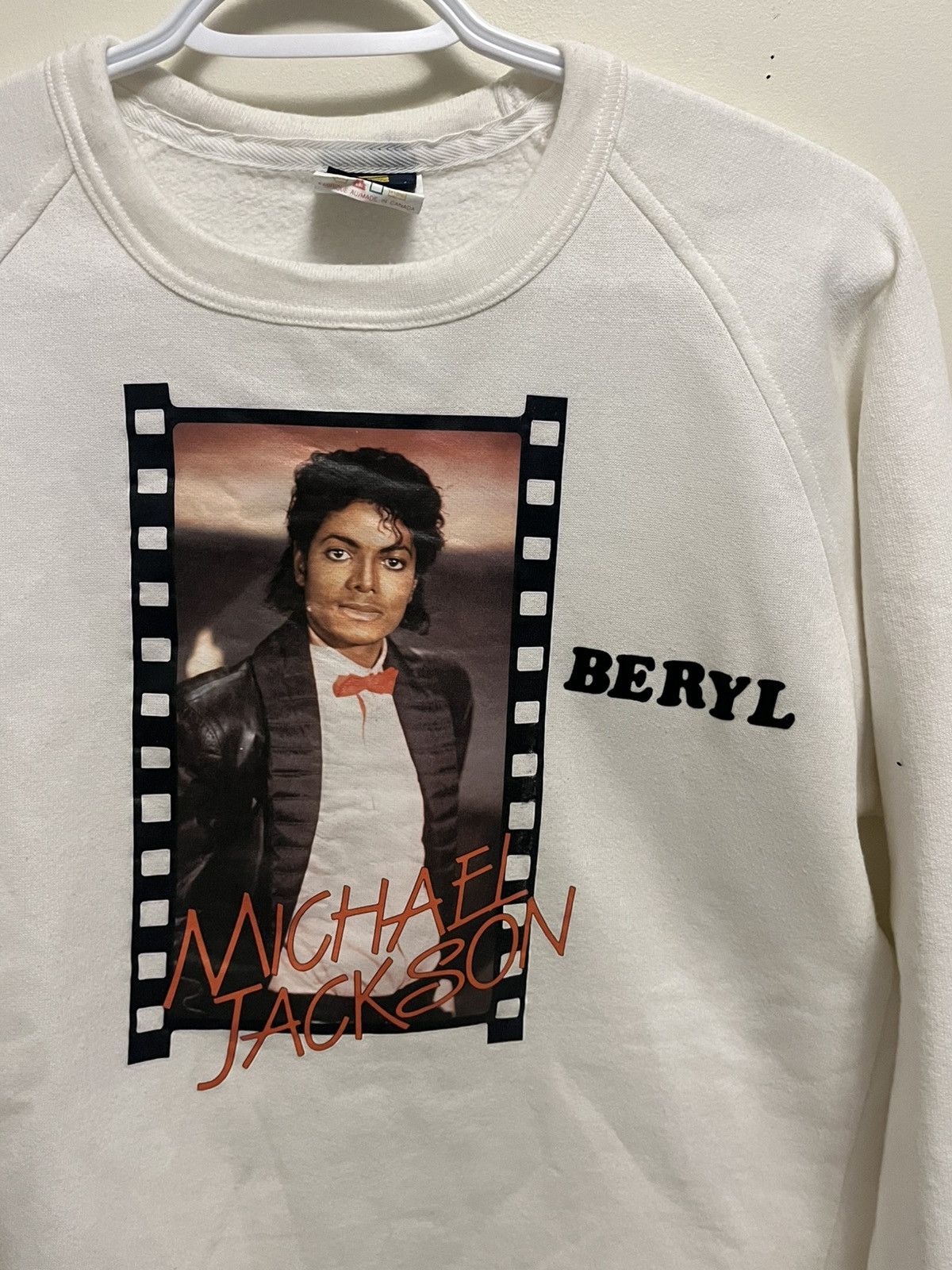 Vintage 1984 Michael Jackson Victory Tour Concert Sweatshirt 80s Size M / US 6-8 / IT 42-44 - 3 Thumbnail