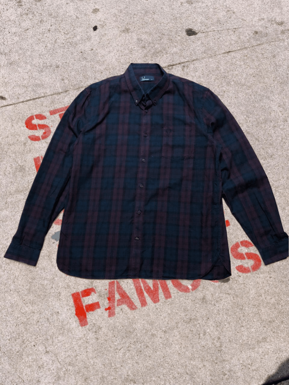 Fred Perry Vintage Fred Perry Checked Shirt LONG sleeve Size US XL / EU 56 / 4 - 1 Thumbnail