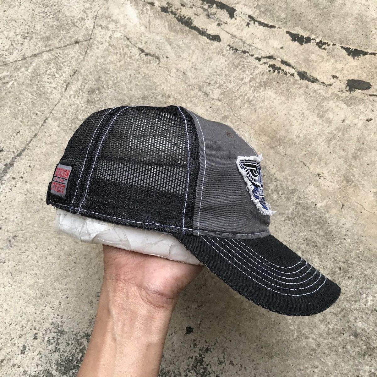 Fox Racing Patchwork BBB bikes hat with usa flag besides visor. Size ONE SIZE - 6 Thumbnail