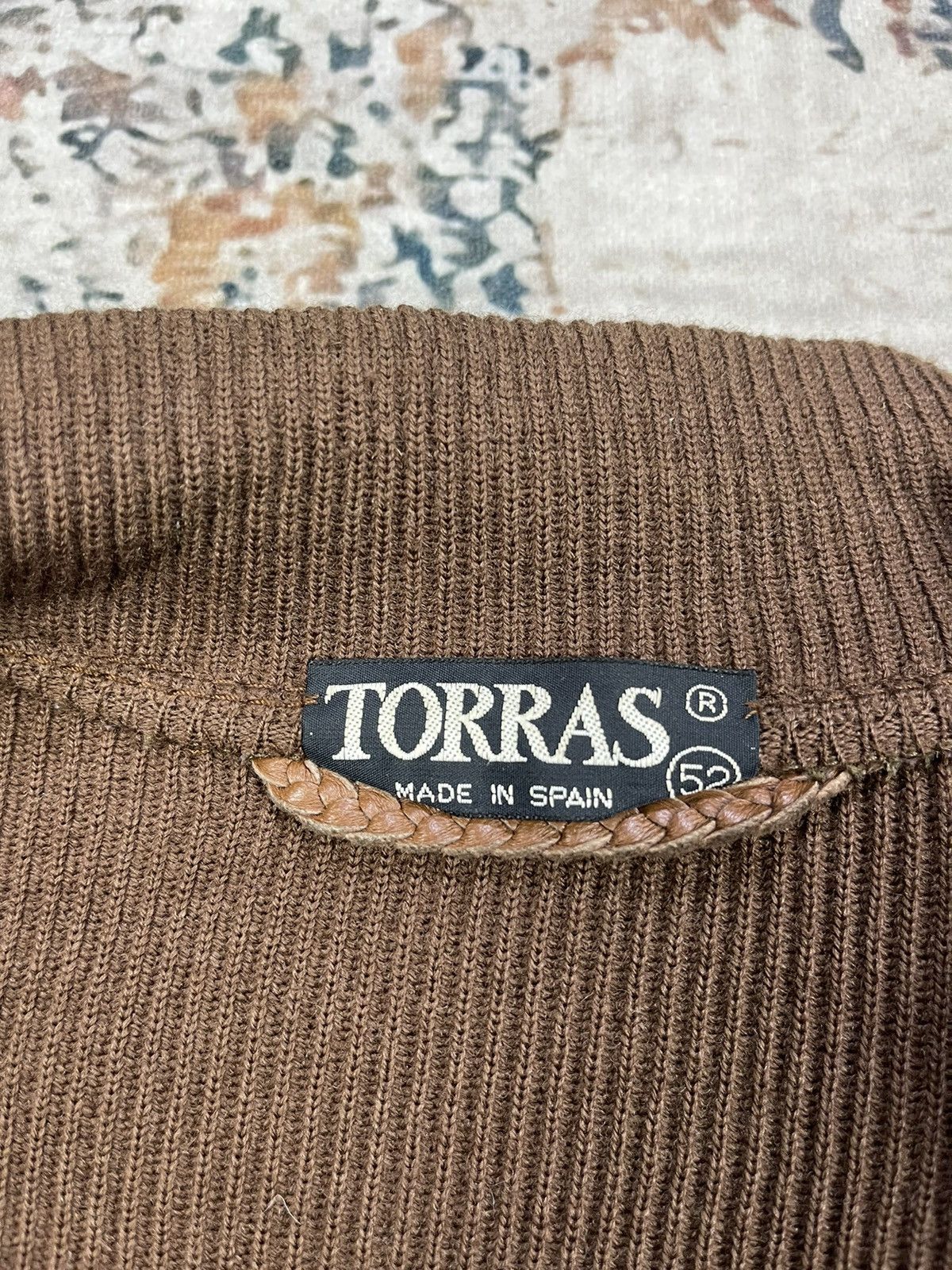 Torras Vintage Torras Spain Leather Switched Sweater Jackets Size US M / EU 48-50 / 2 - 12 Thumbnail