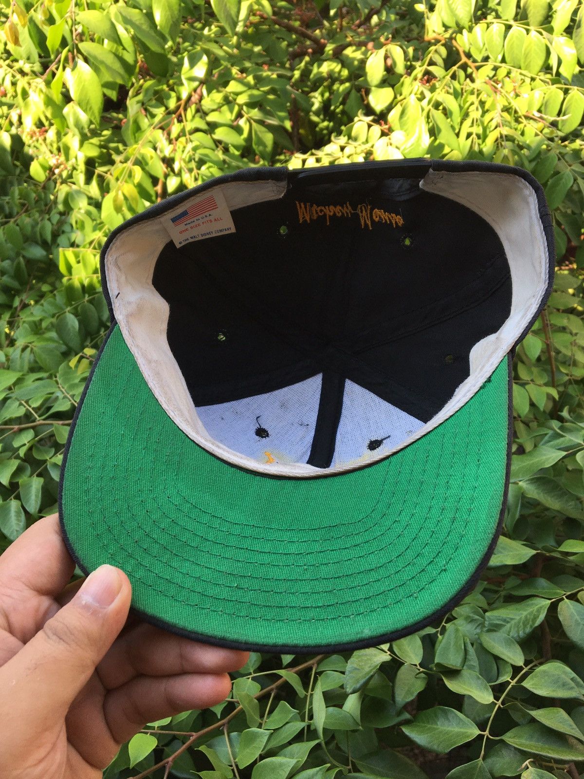Mickey Mouse × Vintage VTG Mickey Mouse Hat Black Size ONE SIZE - 3 Thumbnail