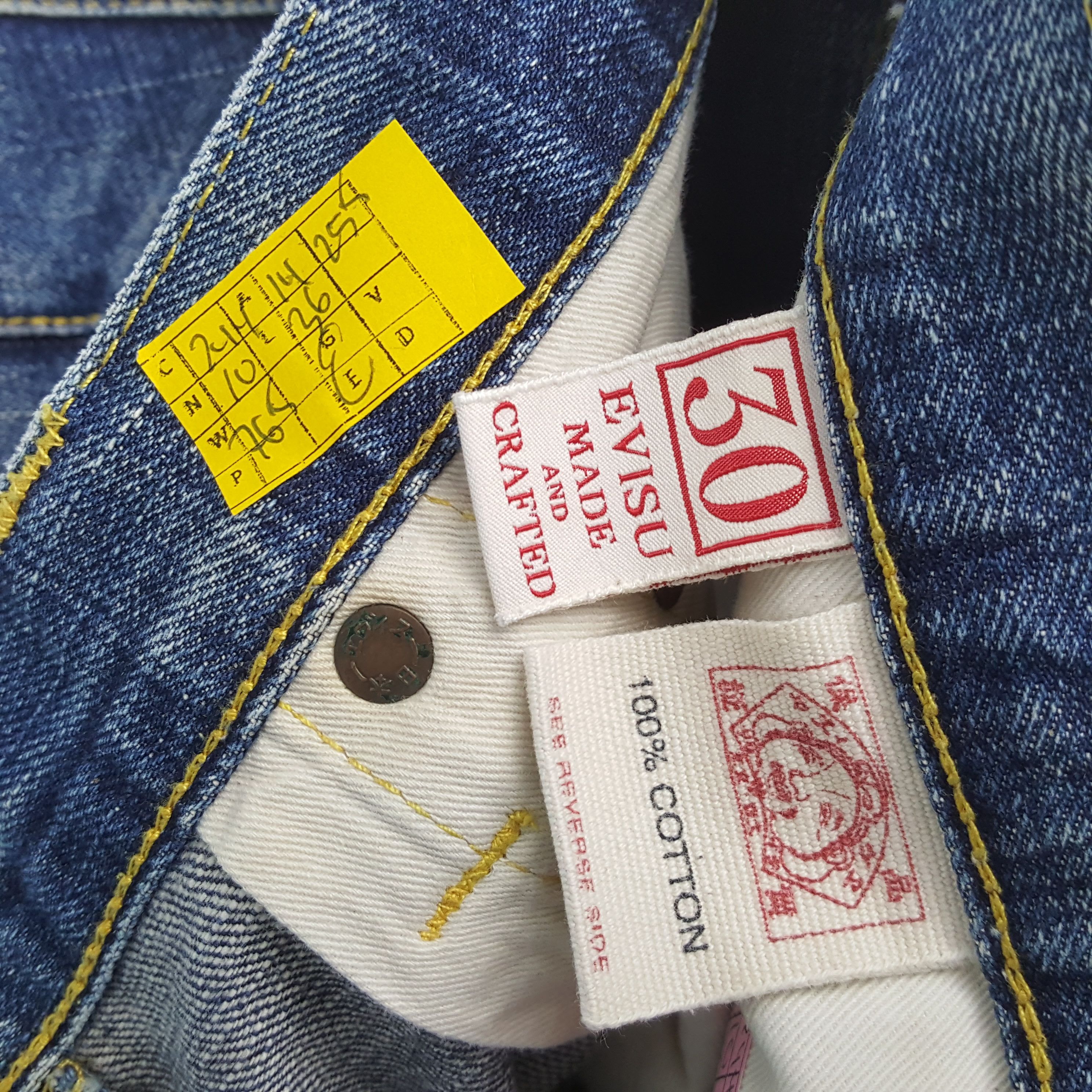Evisu × Japanese Brand × Vintage Vintage EVISU Japanese Brand Daicock Custom Style Jeans Size US 28 / EU 44 - 14 Thumbnail