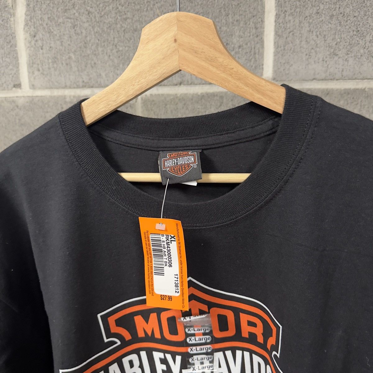 Harley Davidson Vintage Harley Davidson Big Logo Shirt Biker WCC Size US XL / EU 56 / 4 - 3 Thumbnail
