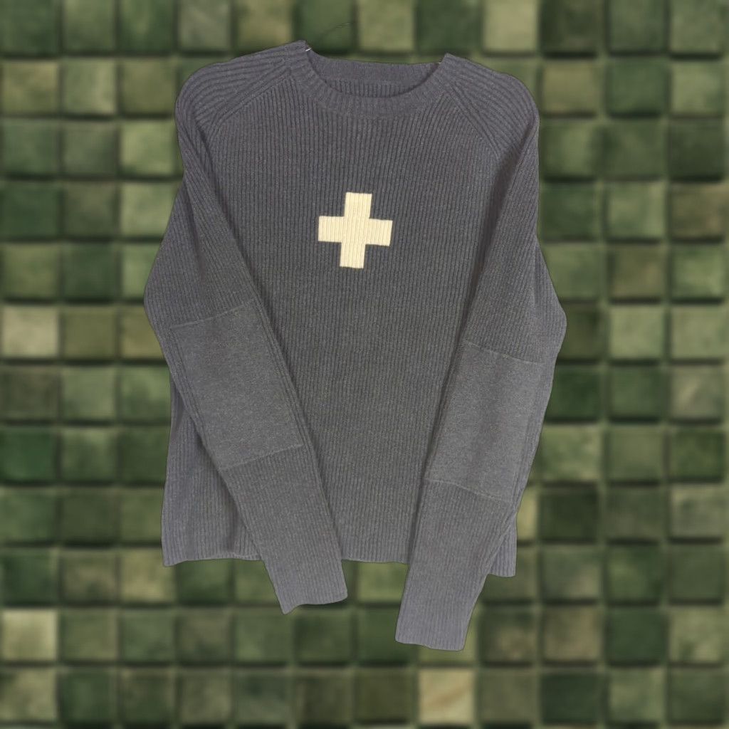 Victorinox VINTAGE Victorinox Gray Heavy Weight Cotton Ribbed Knit Crewneck Sweater L Mens Pullover Casual Winter Fall Spring Size US L / EU 52-54 / 3 - 1 Thumbnail