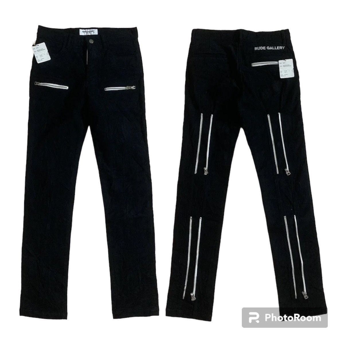 image of Rude Gallery x Seditionaries Sample Rg W28 L31 Bondage Punk Style Multi Zipper Trousers in Black