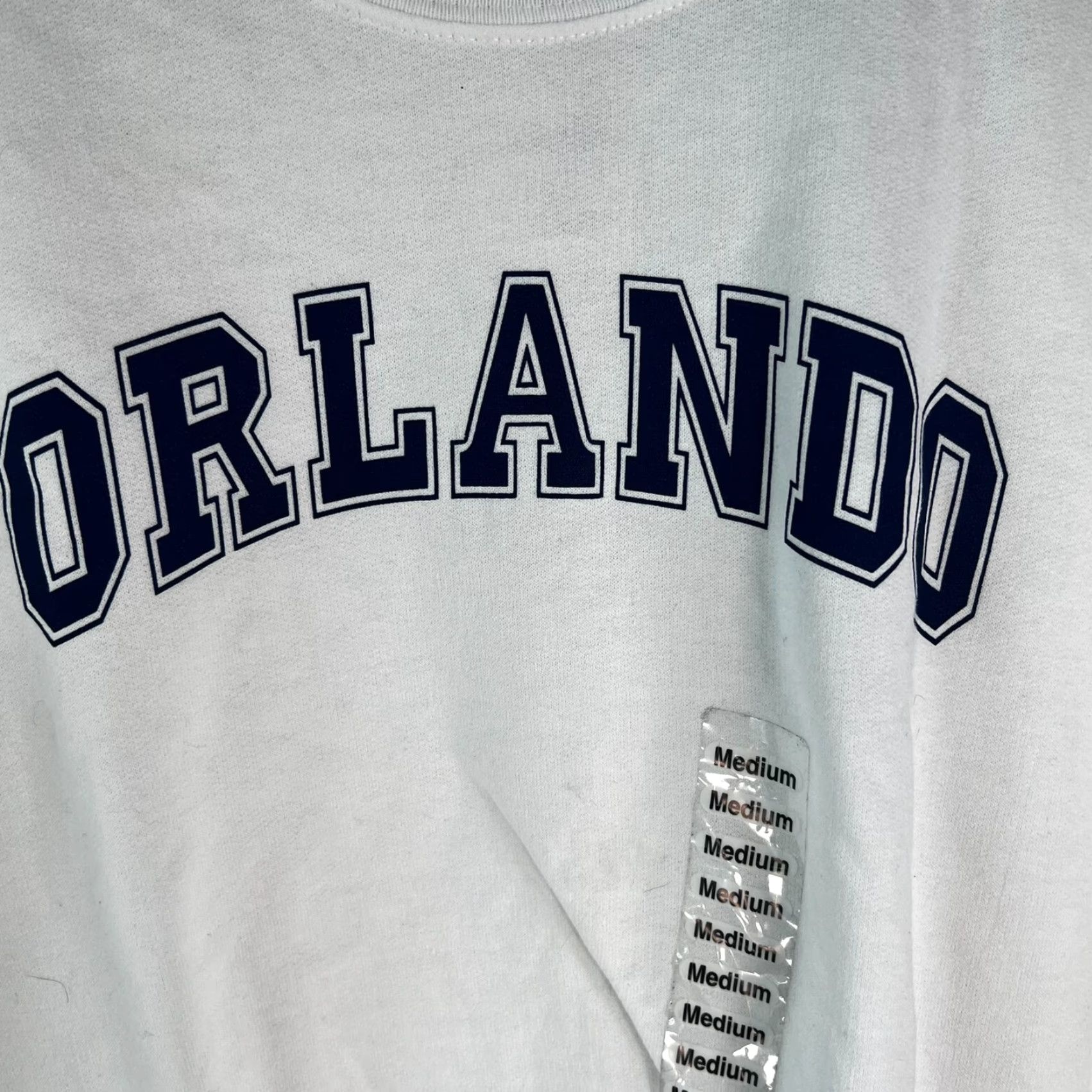 Hanes Hanes Orlando Comfort Blend Sweatshirt White M Mens Shirt Pullover Crew Neck 50% cotton 50% polyester Graphic Print Pouch Pocket Size US M / EU 48-50 / 2 - 3 Thumbnail
