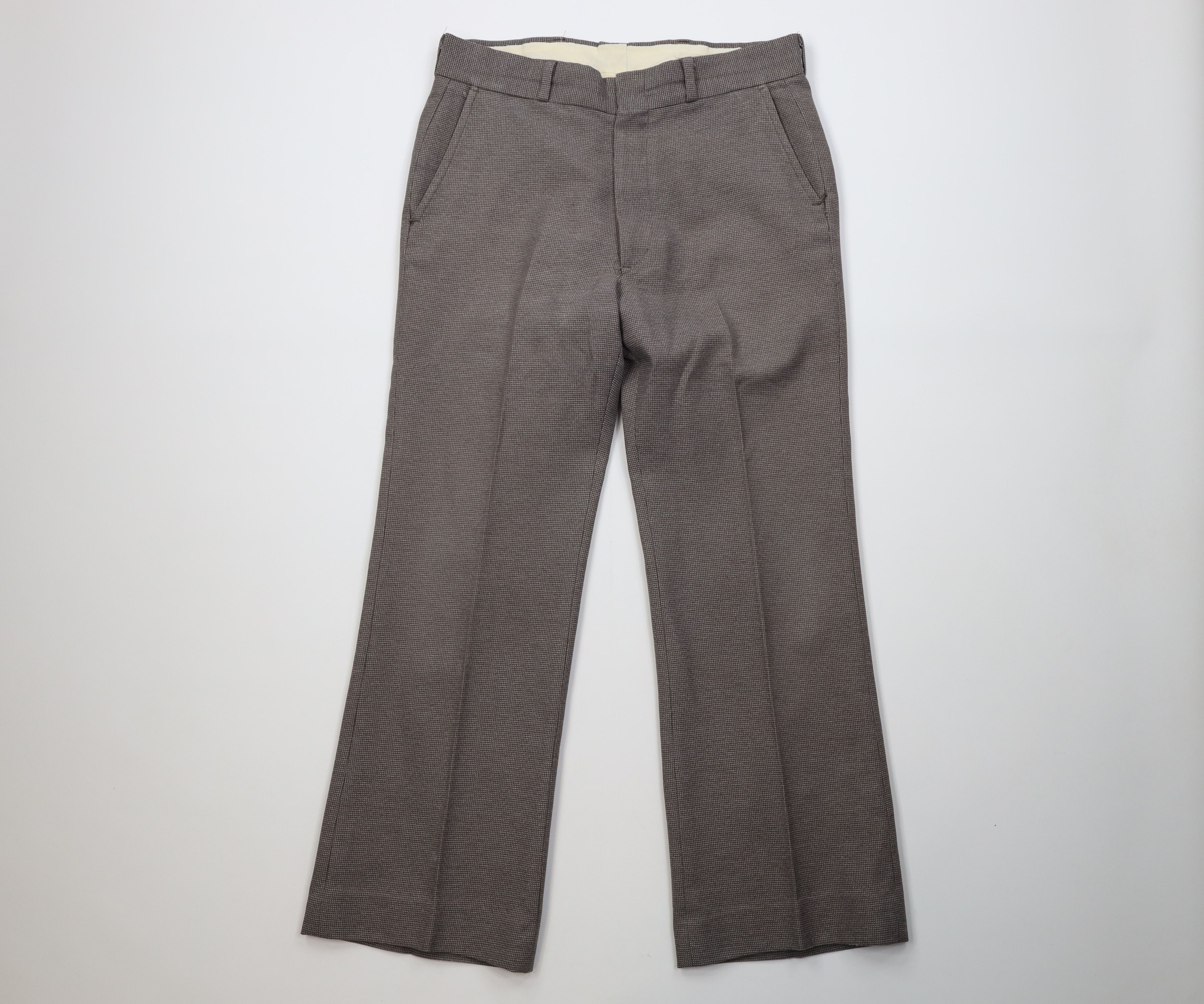 Vintage Vintage 70s Streetwear Wide Leg Chino Pants Trousers USA Size US 34 / EU 50 - 1 Thumbnail
