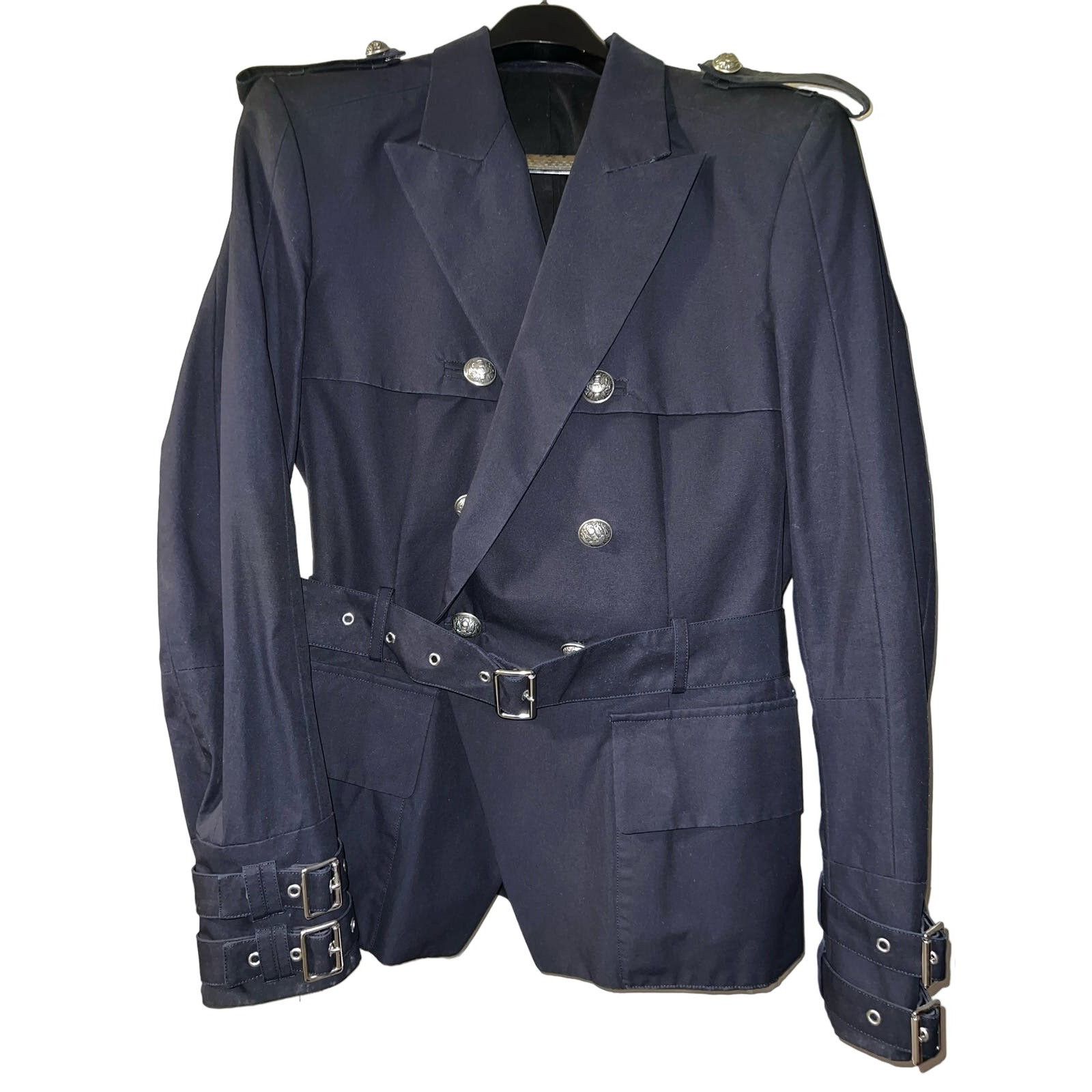 Balmain Balmain Double-Breasted Military Blazer Size 48R - 3 Thumbnail