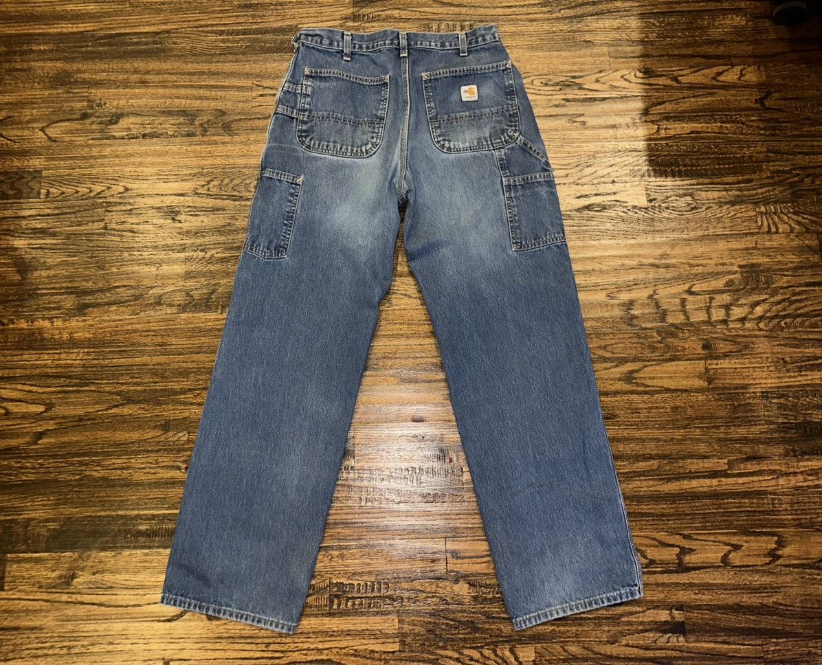 Carhartt × Carhartt Wip × Vintage Carhartt Vintage Y2K Carpenter Baggy Denim Jeans Size 33X32 Size US 33 - 3 Thumbnail