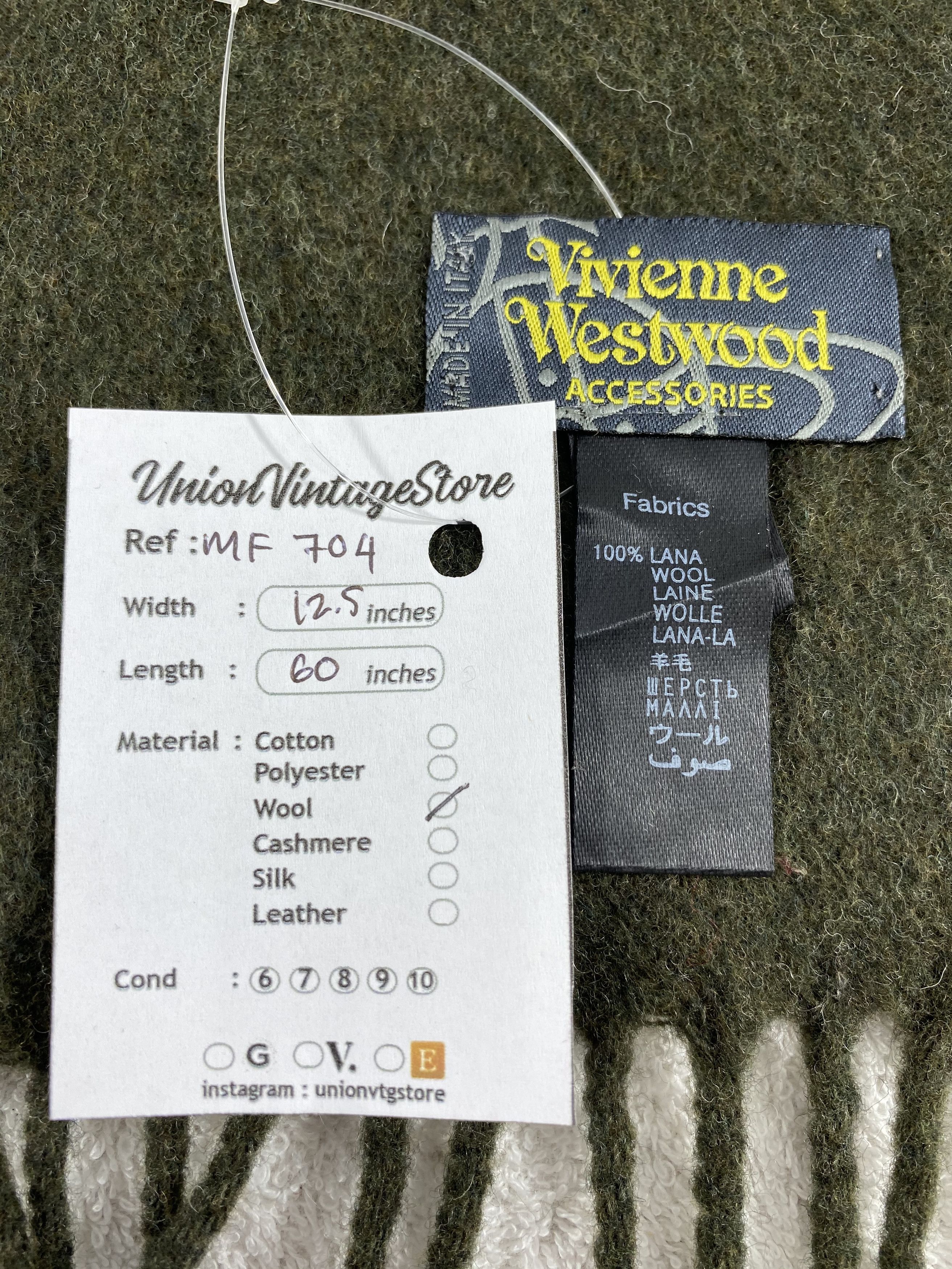 Vivienne Westwood Vintage Vivienne Westwood Scarf/Muffler/Neckwear MF704 Size ONE SIZE - 5 Thumbnail