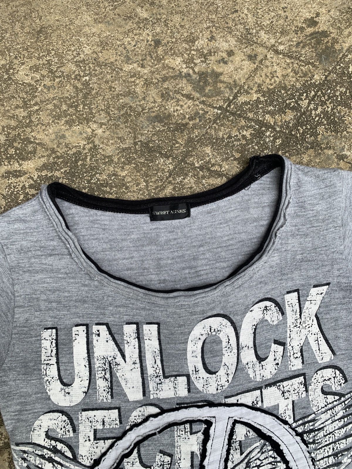 If Six Was Nine × Japanese Brand y2k Sweet Agnes Peace Sign Poem Quotes Graphic Top Size M / US 6-8 / IT 42-44 - 7 Thumbnail