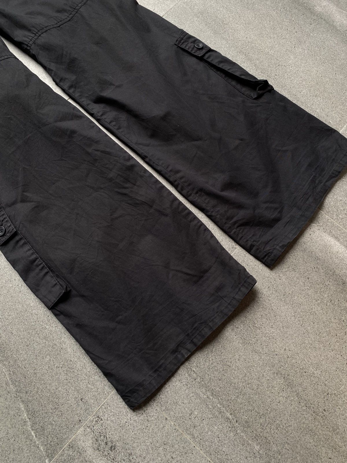 Tornado Mart Tornado Mart Black Cargo Pants Size US 34 / EU 50 - 6 Thumbnail