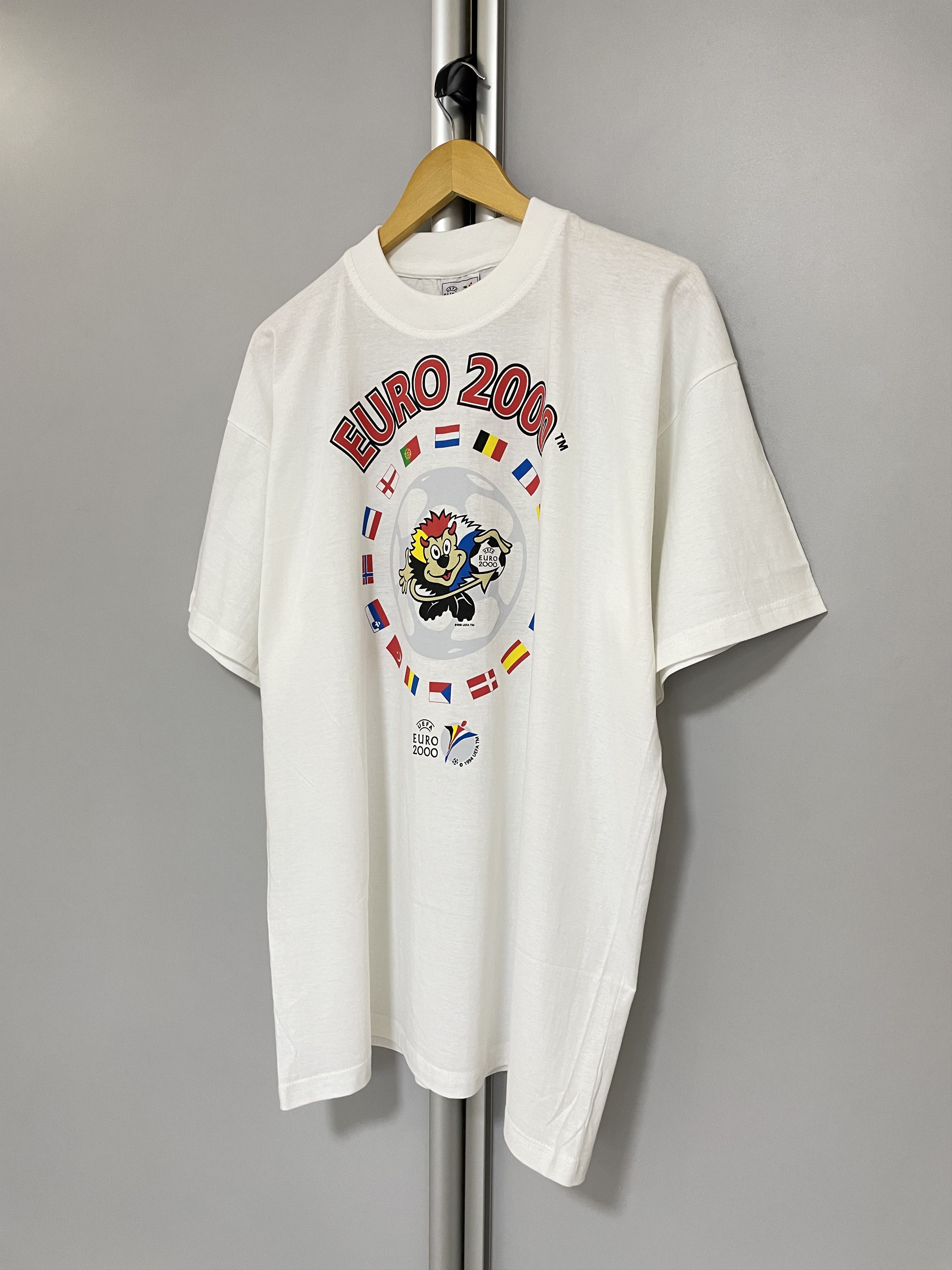 Vintage EURO 2000 UEFA Vintage T-Shirt Tee Soccer Football Rare 1994 Size US XL / EU 56 / 4 - 4 Thumbnail