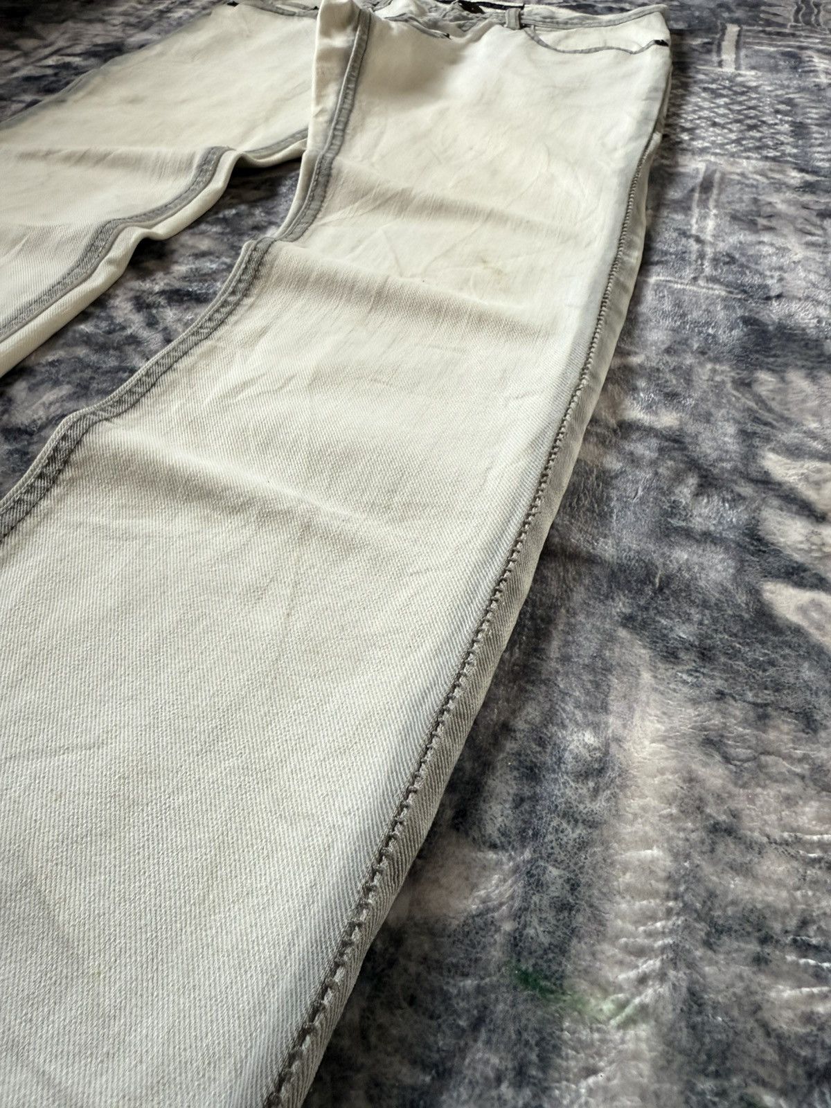Tete Homme Tete Homme Japan Trompe l'oeil Contrast Stitch Jeans Size US 29 - 9 Thumbnail