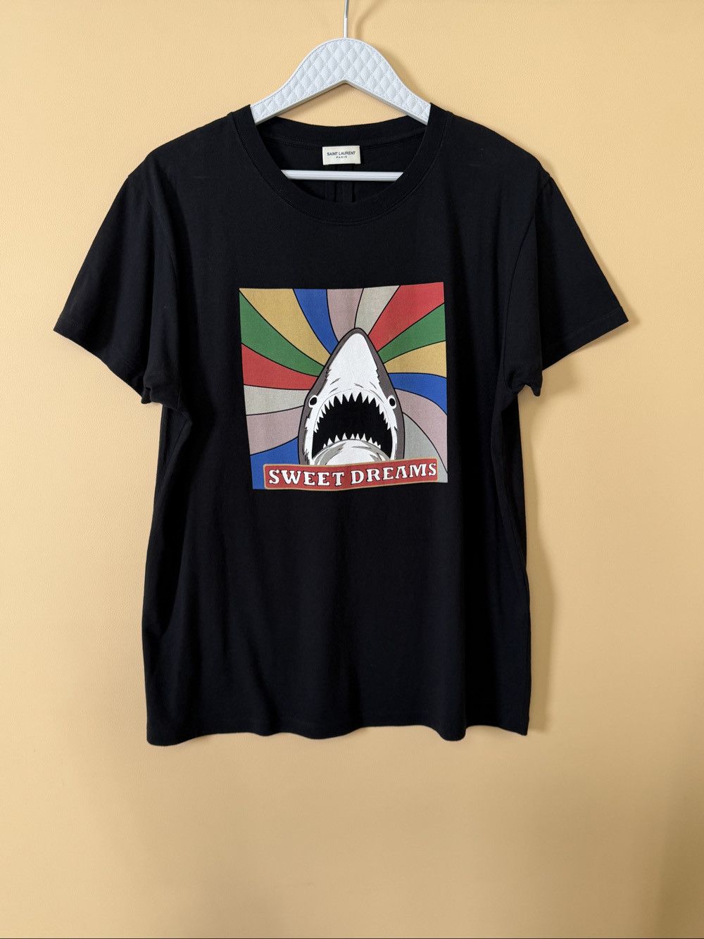 Saint Laurent Paris Saint Laurent Sweet Dreams Shark Graphic T-Shirt Size XL Size US XL / EU 56 / 4 - 1 Thumbnail