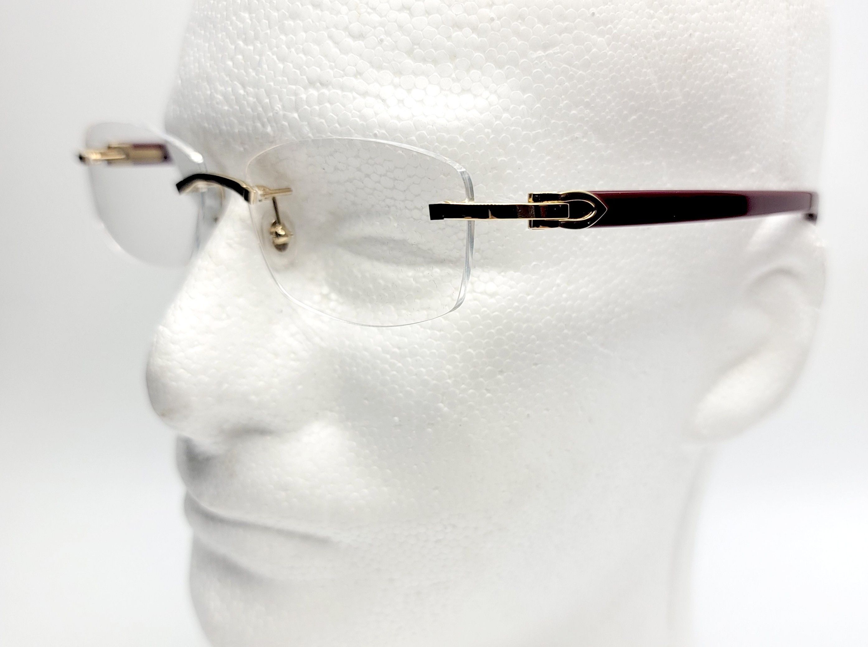 Cartier NEW! Cartier Glasses Canazei Burbundy CT0048O Size ONE SIZE - 14 Thumbnail