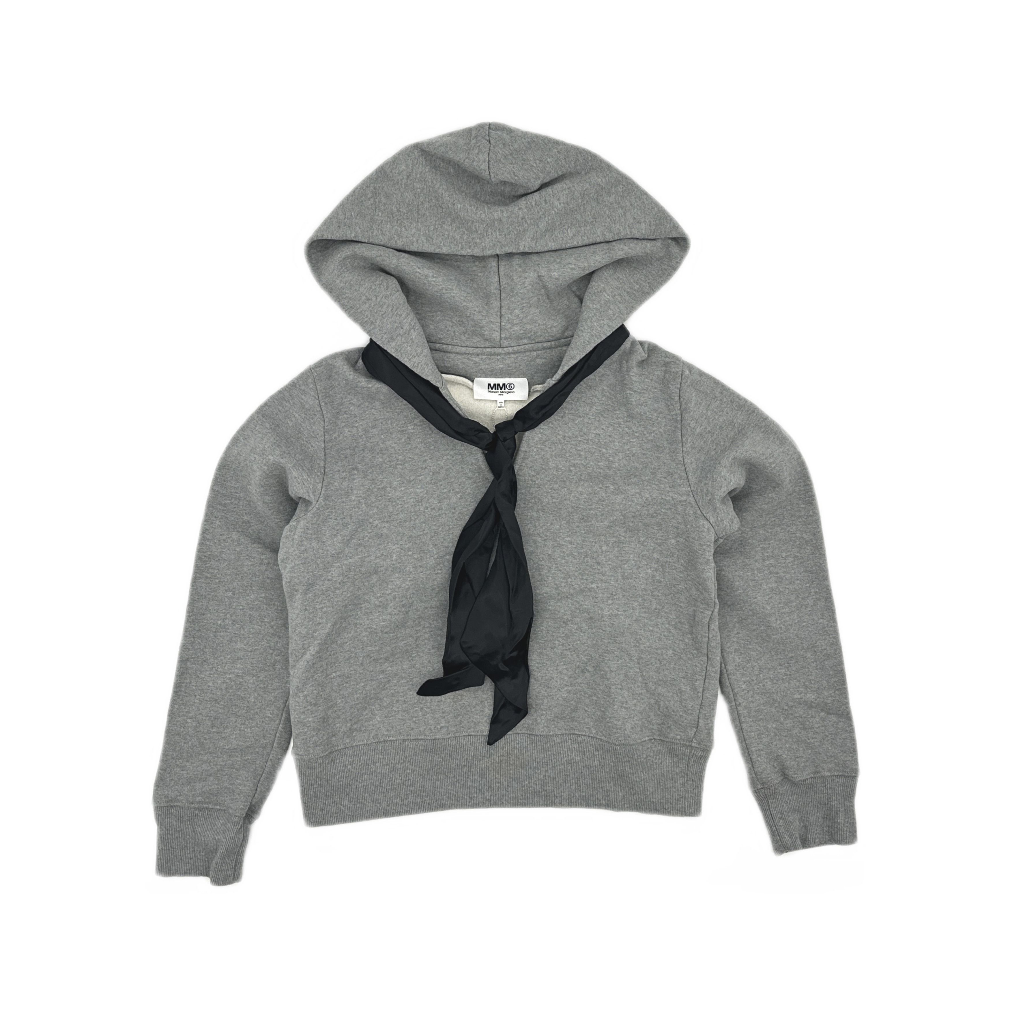 MM6 MM6 Maison Margiela Gray Hoodie Size XS Size XS / US 0-2 / IT 36-38 - 1 Thumbnail