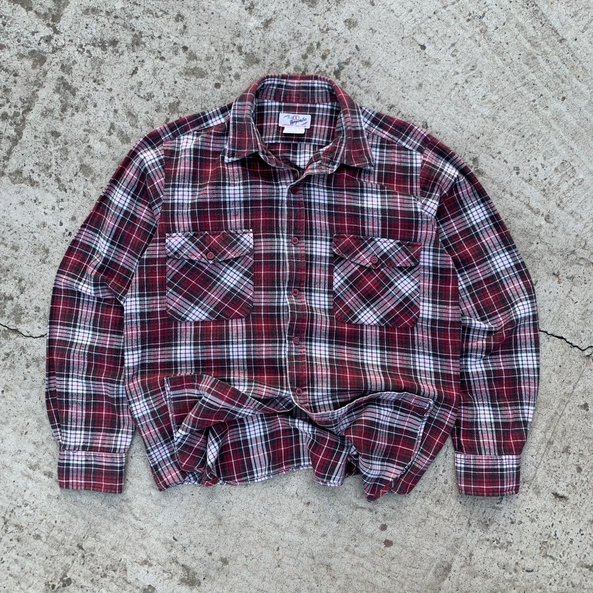 Flannel Vintage Japanese Style Flannel Druzhba KNR Checkered Shirt Size US M / EU 48-50 / 2 - 1 Thumbnail