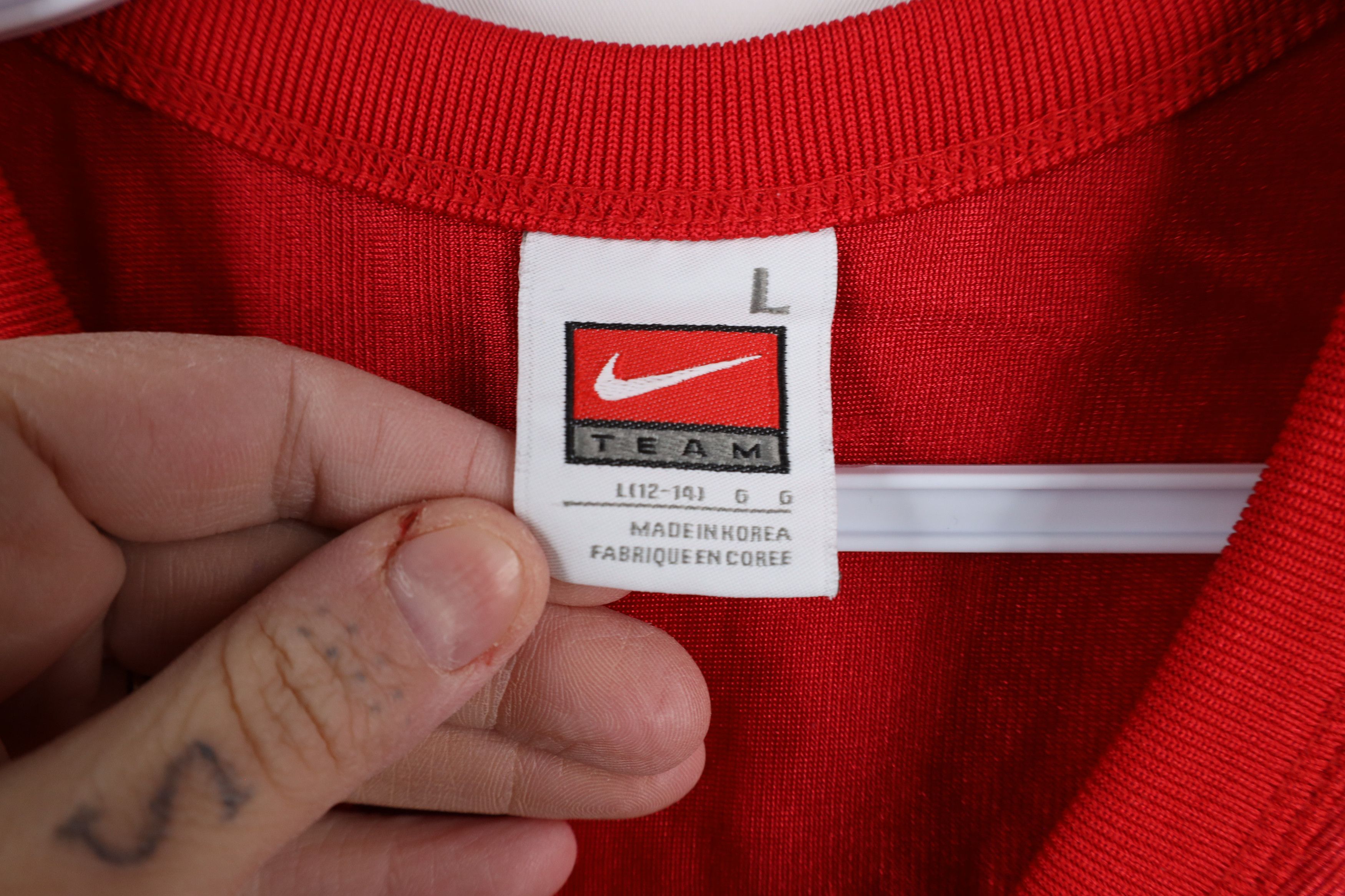 Nike × Vintage Vintage Nike Ohio State University Football Jersey Red Size L / US 10 / IT 46 - 11 Thumbnail