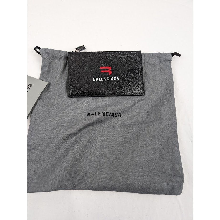 Balenciaga o1rshd1 Size: OS / Printed Grained Calf Wallet in Black Size ONE SIZE - 11 Thumbnail