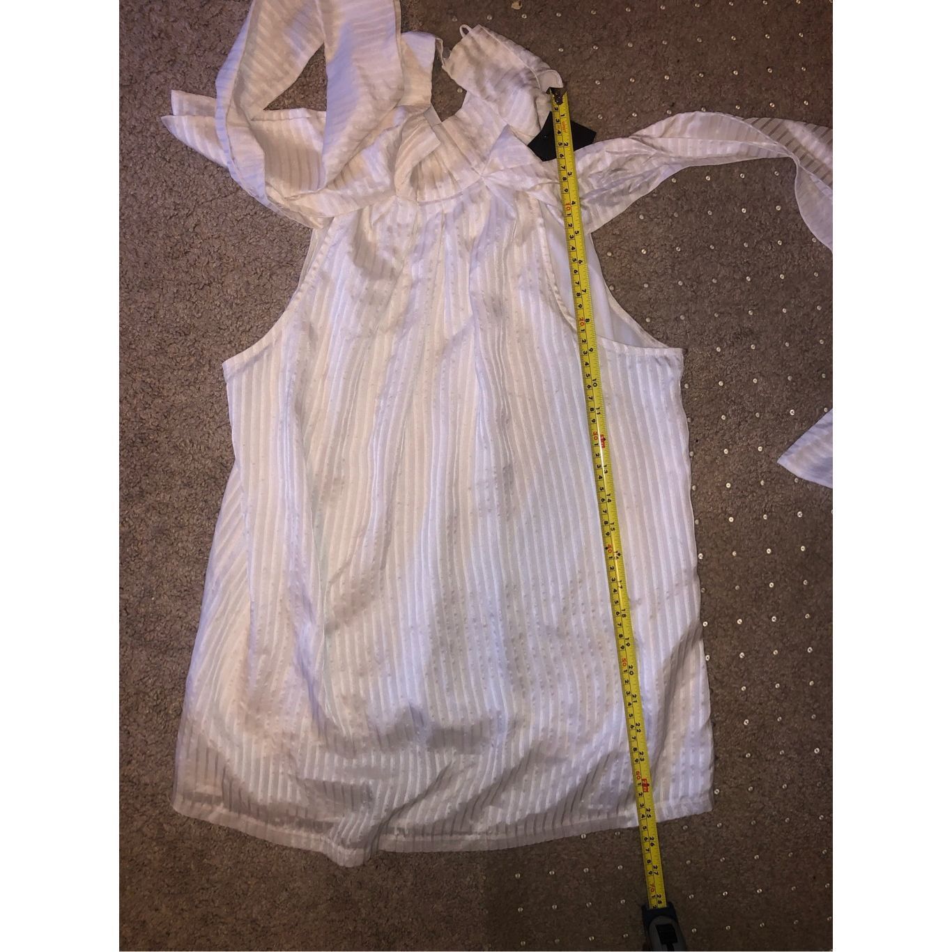 Club Monaco Club Monaco NWT Heather Top in White, Size Large, MSRP $119 Size L / US 10 / IT 46 - 6 Thumbnail