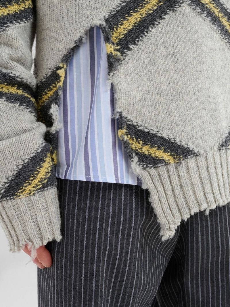 o1w1db11125 Broken Wool Jumper in Grey