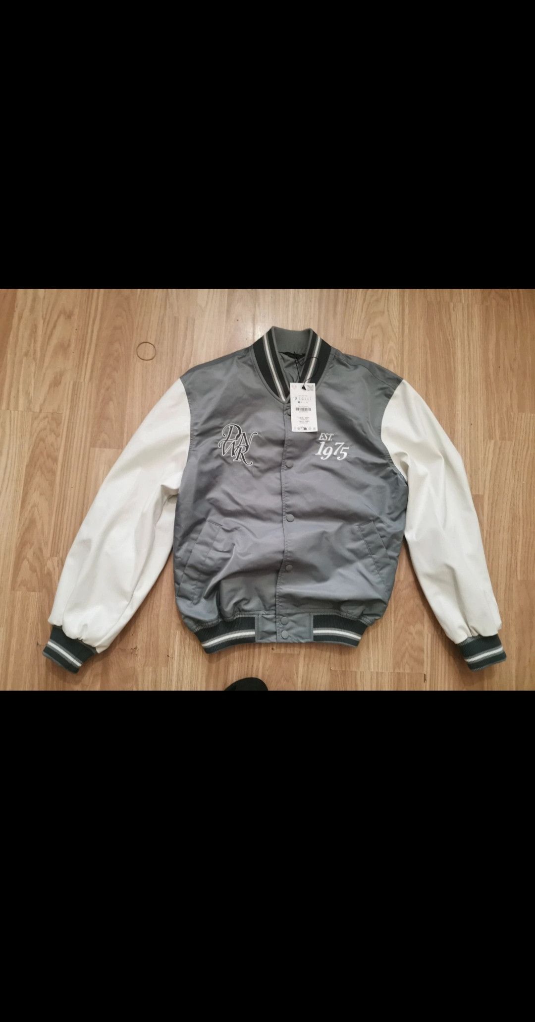 Zara Zara Blue grey varsity jacket bomber size man small Size US S / EU 44-46 / 1 - 4 Thumbnail