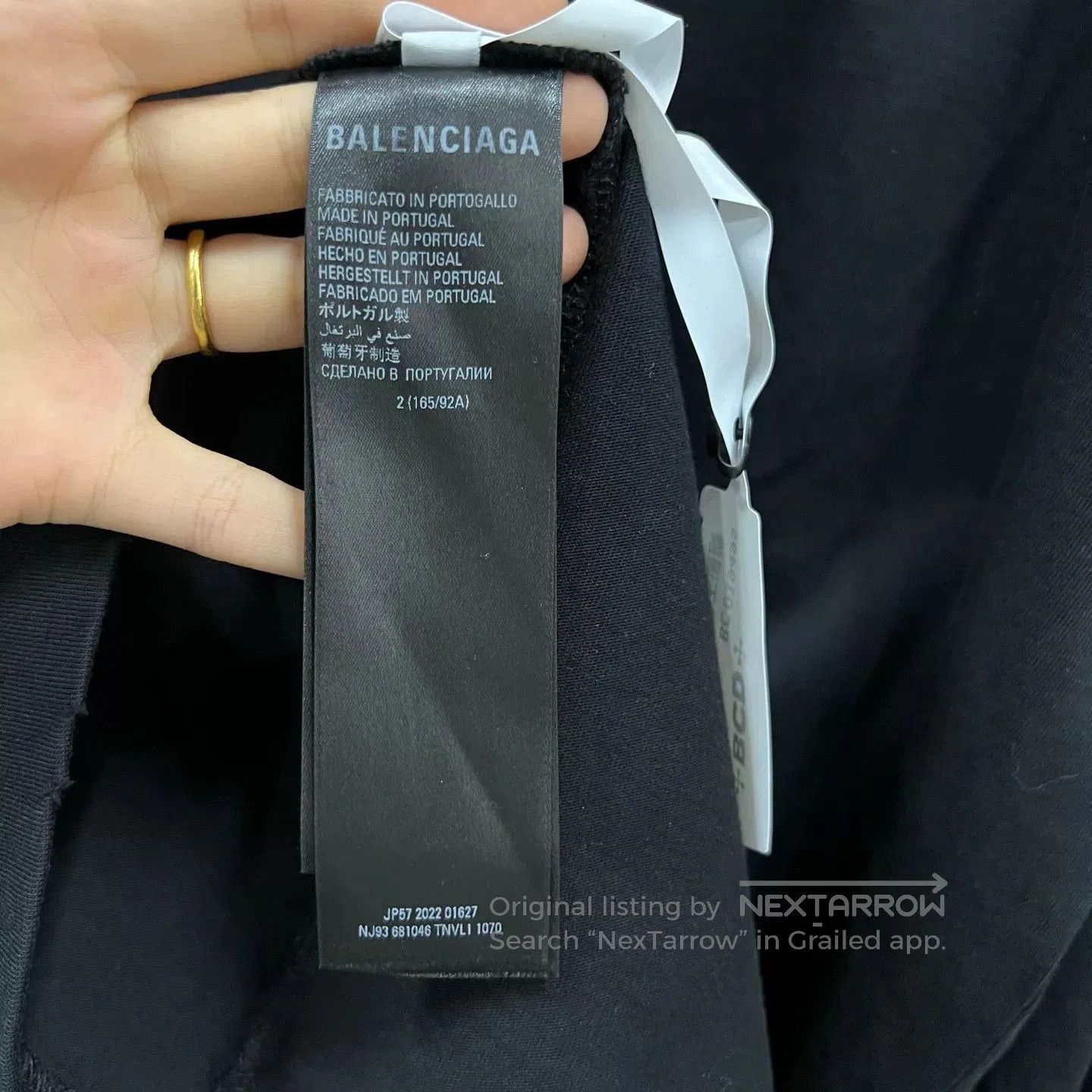 Balenciaga Balenciaga Black Logo Print Long Sleeve. Size US M / EU 48-50 / 2 - 3 Thumbnail