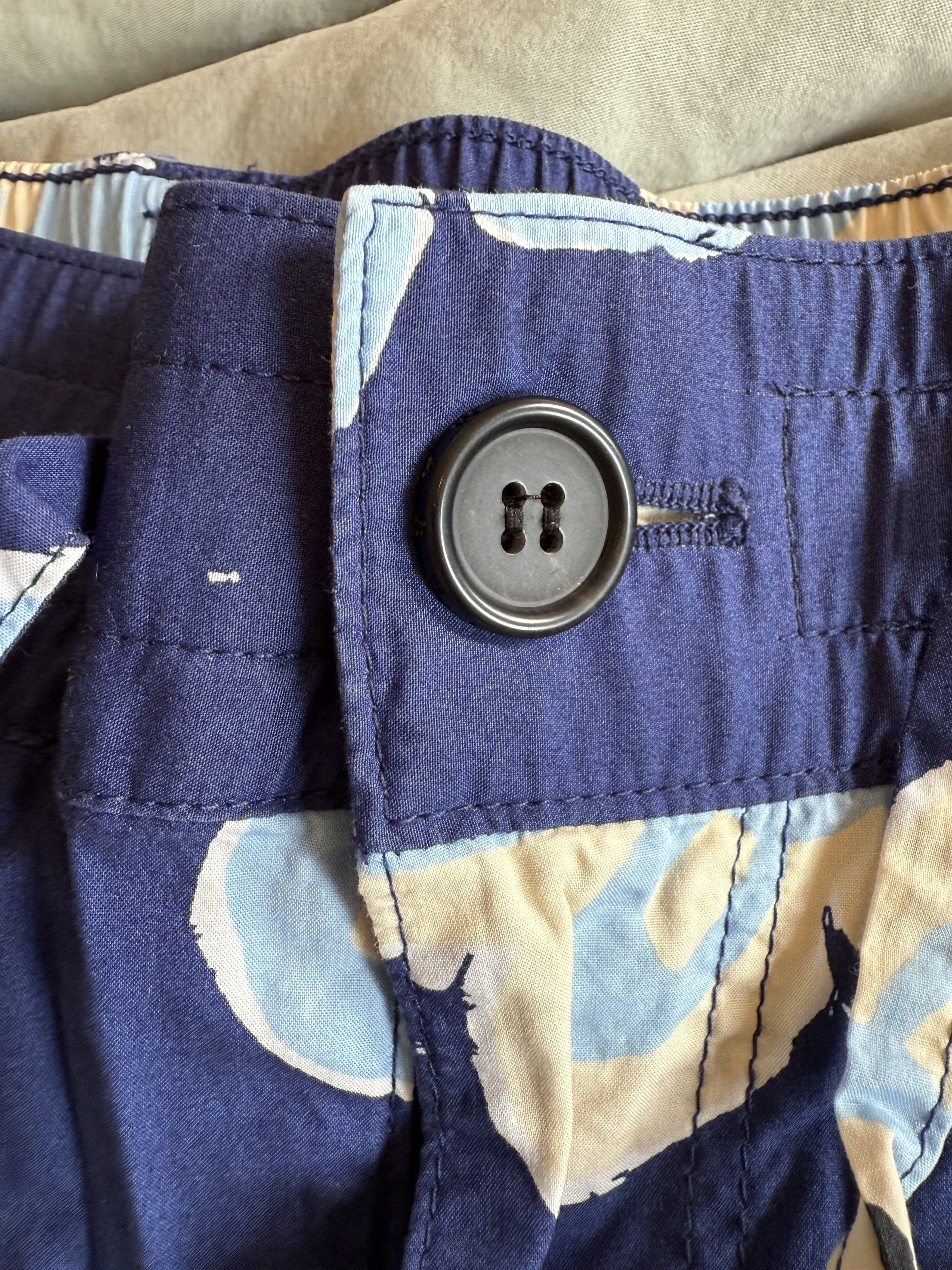 Marni × Uniqlo Marni x Uniqlo Wide Fit Blue Flower Pants Size US 32 / EU 48 - 5 Thumbnail
