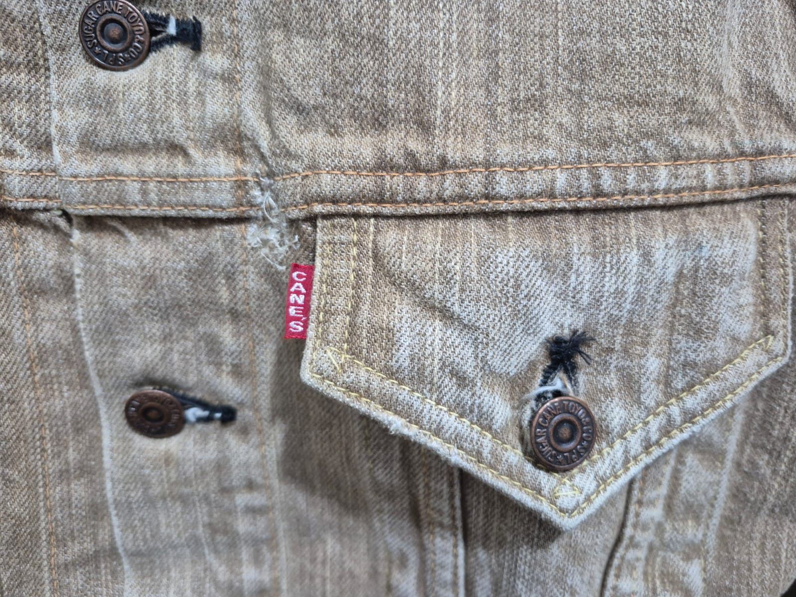 Sugar Cane Fit S to M, Sugarcane Trucker Jacket Size US M / EU 48-50 / 2 - 12 Thumbnail