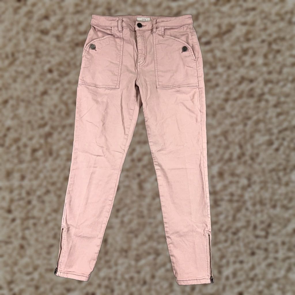 Joie JOIE Pink Denim Jeans 29 Womens Jeans Tapered Ankle Zip 5-Pocket Denim Jeans with Belt Loops Size 29" - 1 Thumbnail