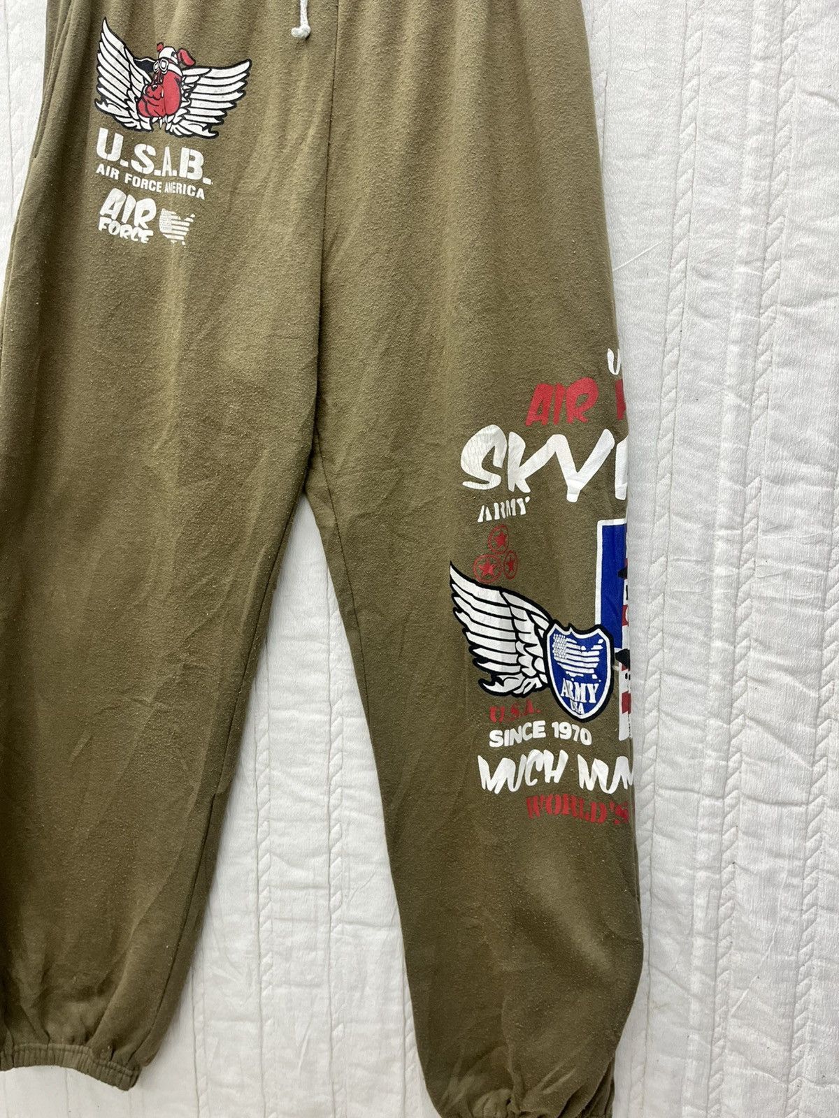 Vintage US ARMY BERLIN AIR FORCE JOGGER PANTS Size US 30 / EU 46 - 3 Thumbnail
