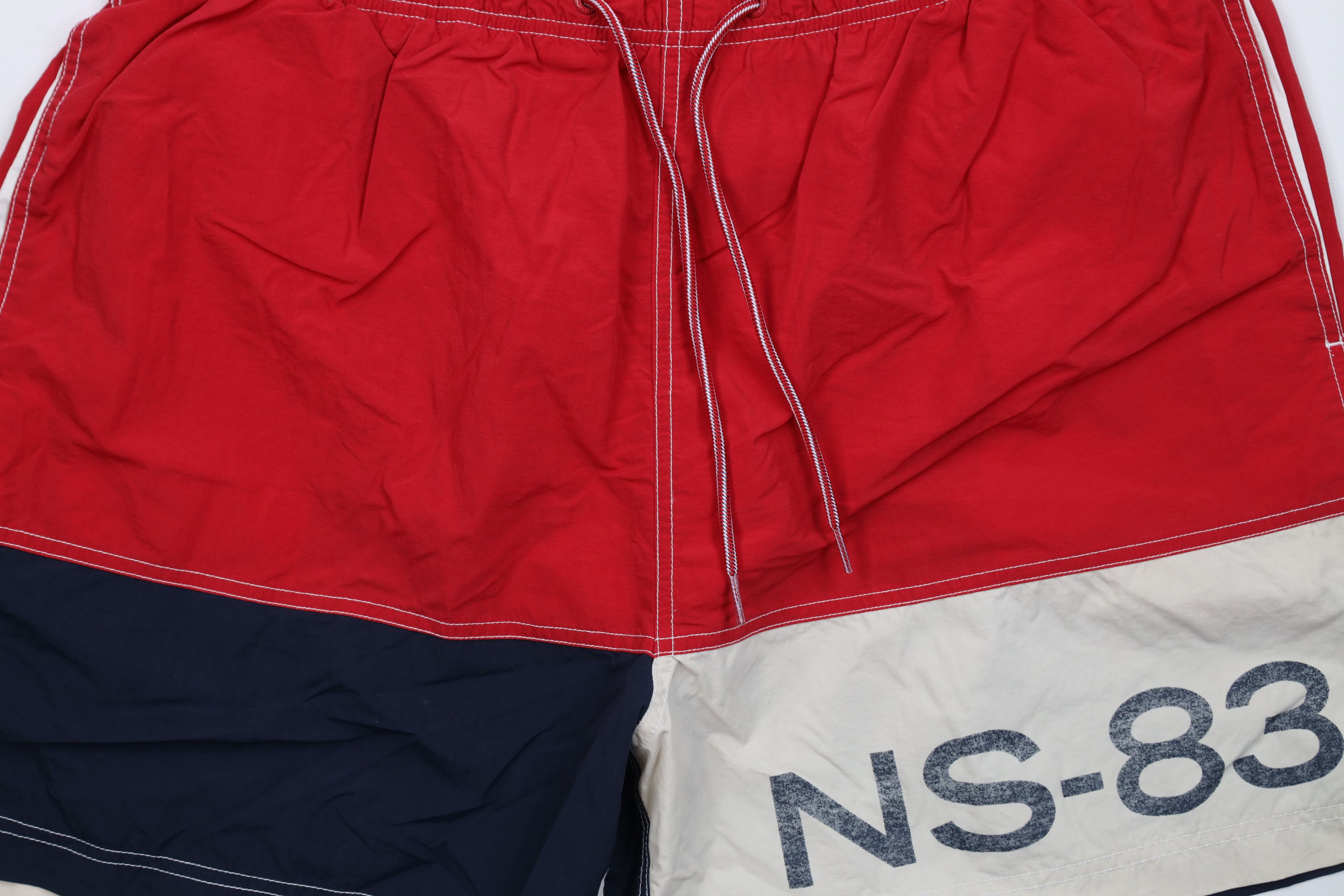 Nautica Vintage 90s Nautica Block Lined Sailing Shorts Swim Trunks Size US 36 / EU 52 - 3 Thumbnail