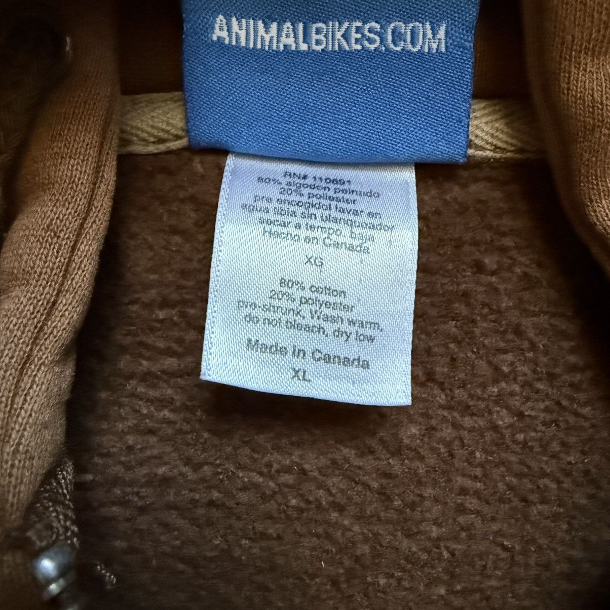 Vintage Vintage Y2K Animal Bikes OG Full Zip Hoodie Size US XL / EU 56 / 4 - 6 Thumbnail