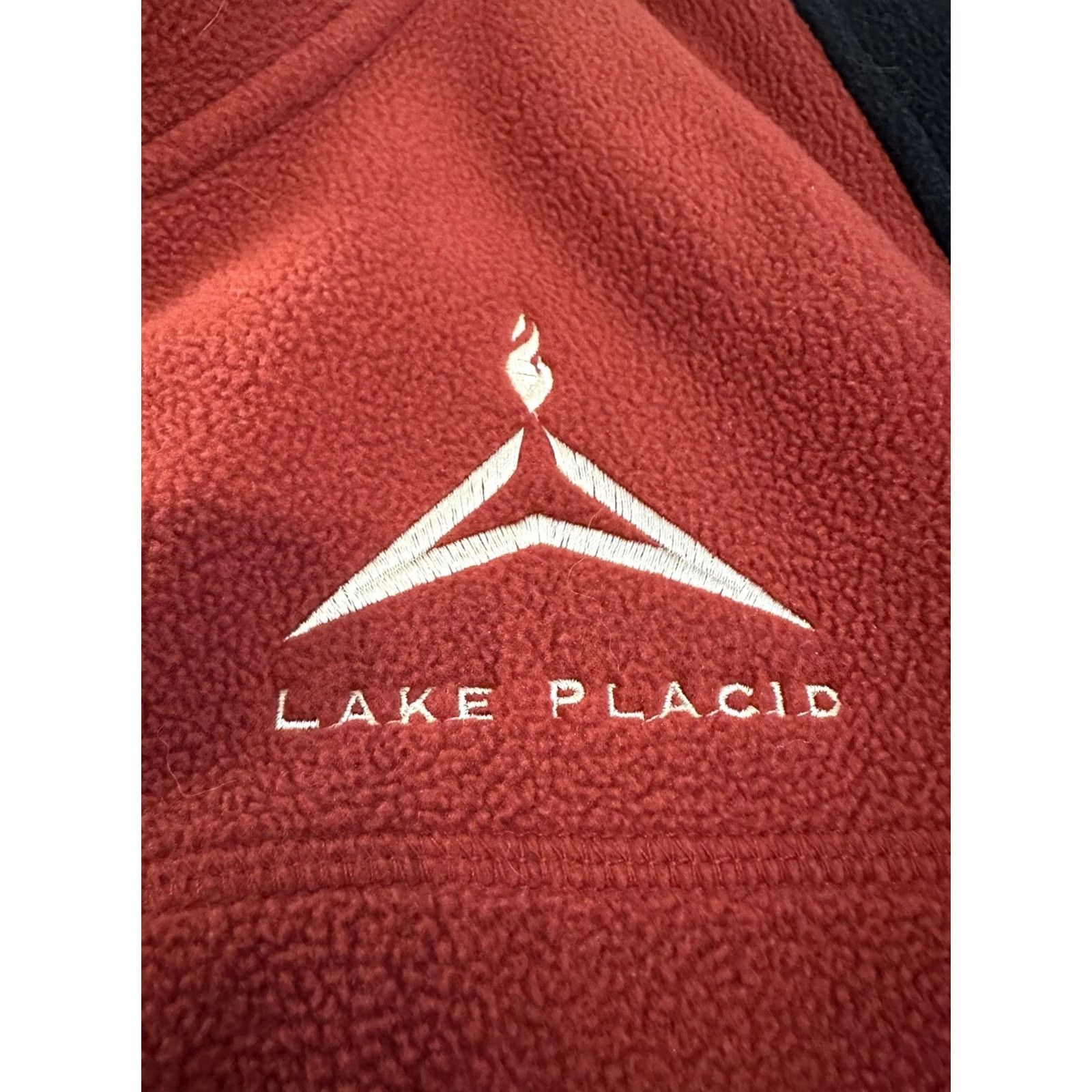 Vintage VINTAGE Fleece Jacket Lake Placid New York Full Zip Medium Red 80s 90s Unisex Adults Size US M / EU 48-50 / 2 - 2 Thumbnail