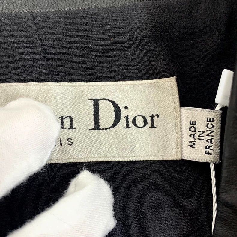 Dior Dior Black cowhide single-breasted long-sleeved belt leathe Size S / US 4 / IT 40 - 8 Thumbnail