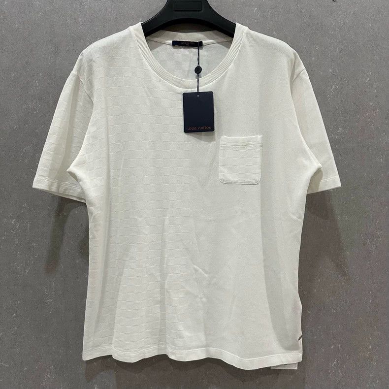 Louis Vuitton Louis Vuitton size 4l White checkerboard short sleeve Size US M / EU 48-50 / 2 - 1 Thumbnail