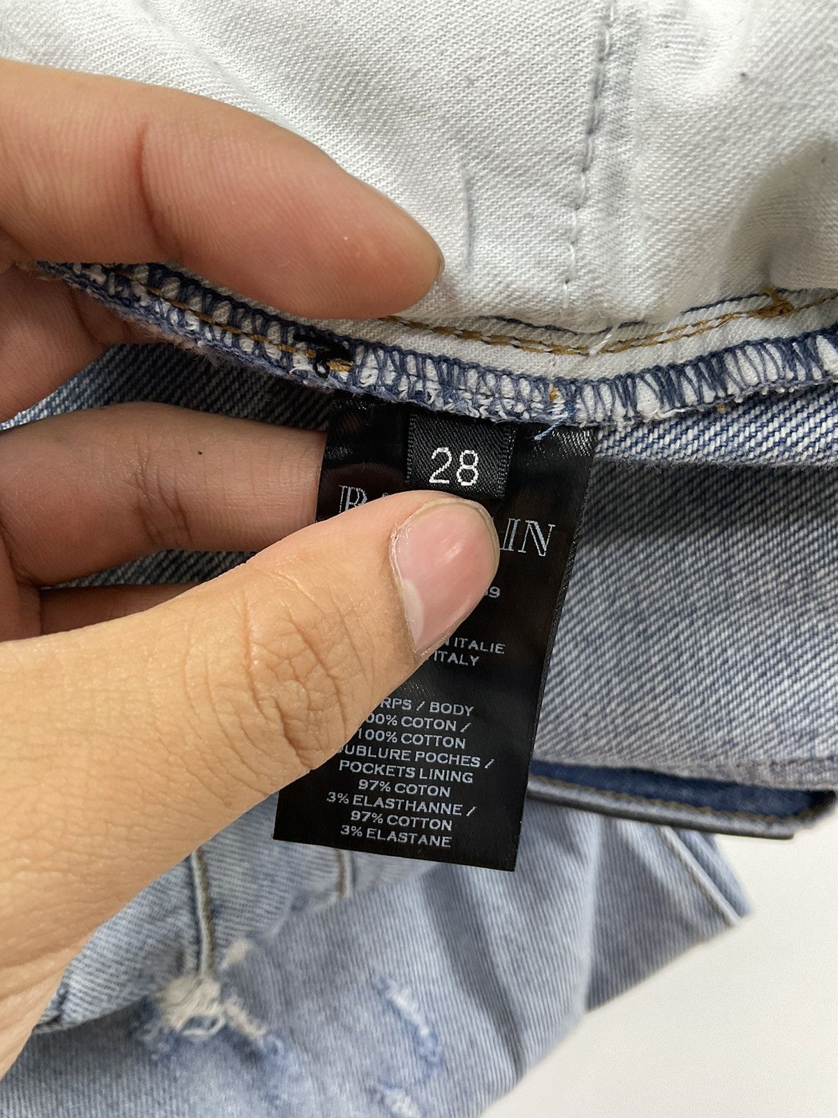 Balmain Balmain Slim Ripped Biker Pants Size US 28 / EU 44 - 9 Thumbnail