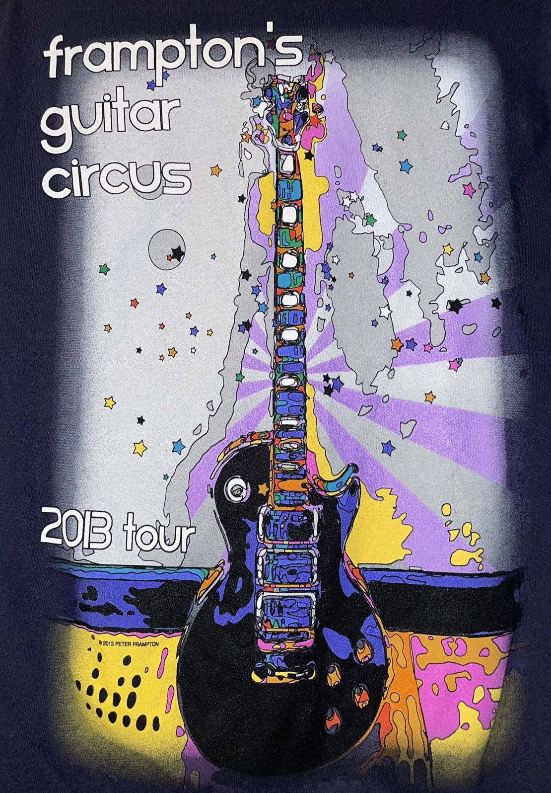 Vintage Peter Frampton Guitar Circus 2013 Tour Concert Tee Size US S / EU 44-46 / 1 - 5 Thumbnail