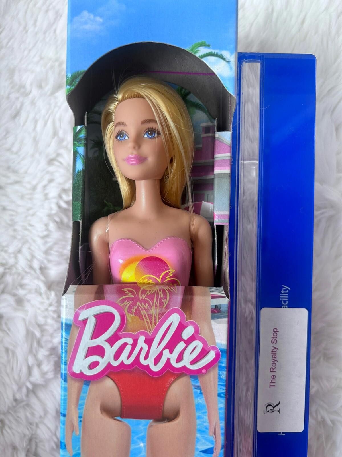 Designer Barbie Beach Doll with Pink Graphic One-Piece Swimsuit Size ONE SIZE - 7 Thumbnail
