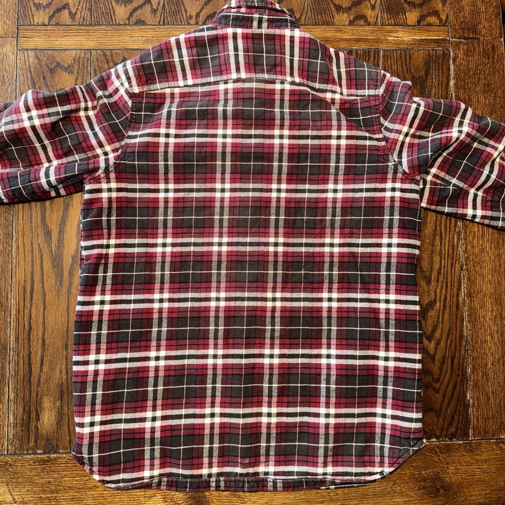 Vintage VINTAGE LL Bean Shirt Mens LT Red Wool Quilted Shacket Large Tall Button-Up Linen? Size US L / EU 52-54 / 3 - 6 Thumbnail