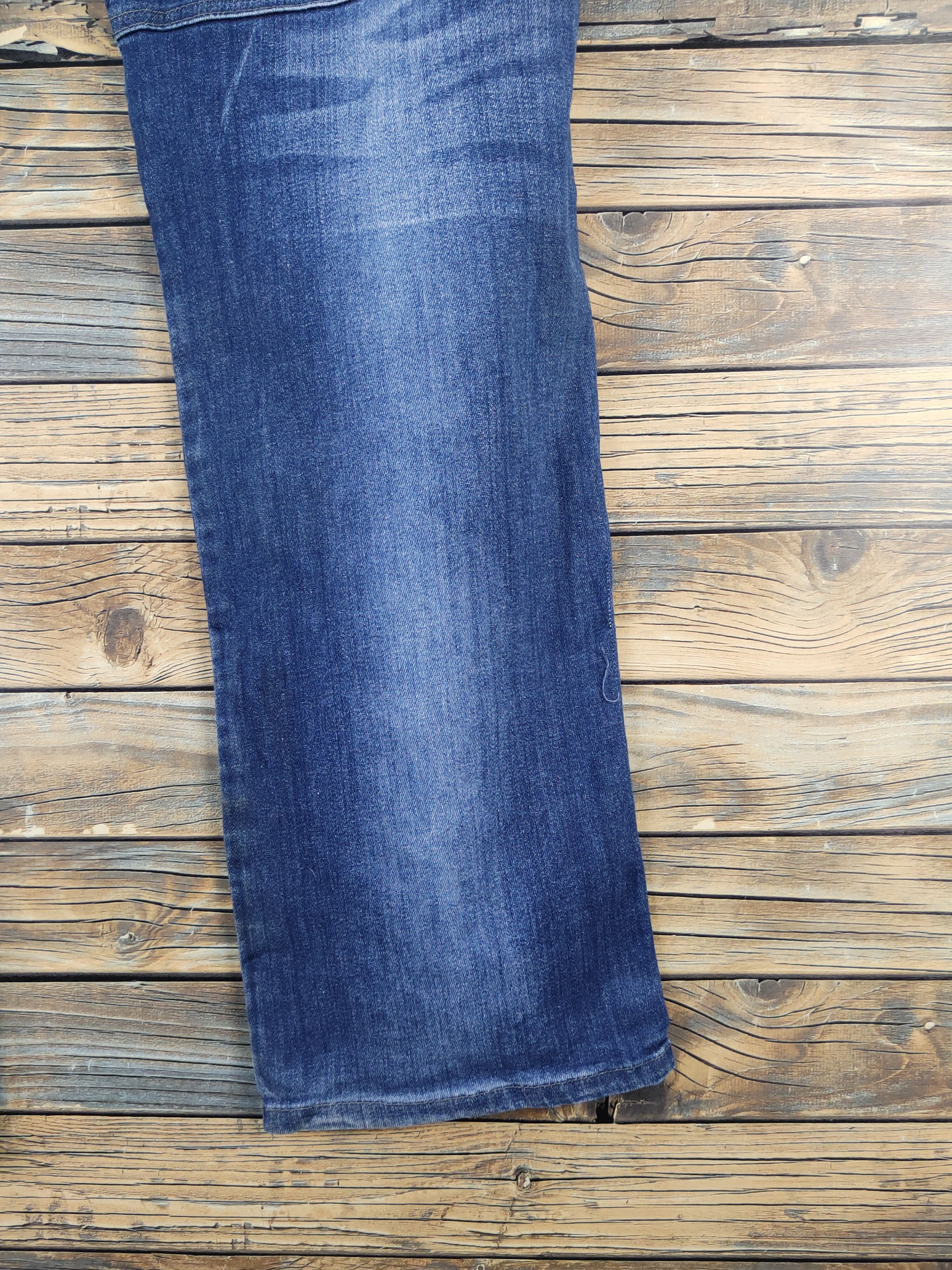 Japanese Brand Burtle Blue Distressed vintage soft denim Jeans #W2059 Size US 37 - 13 Thumbnail