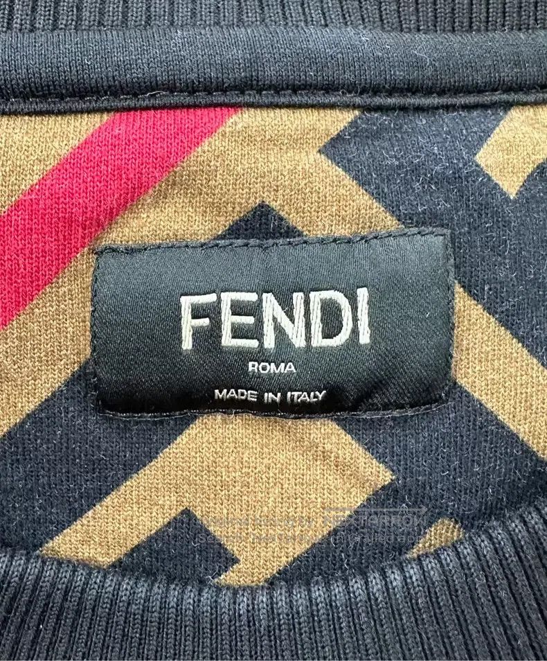 Fendi Fendi Brown Classic Full Print Logo Long Sleeve Sweatshirt Size US XL / EU 56 / 4 - 3 Thumbnail