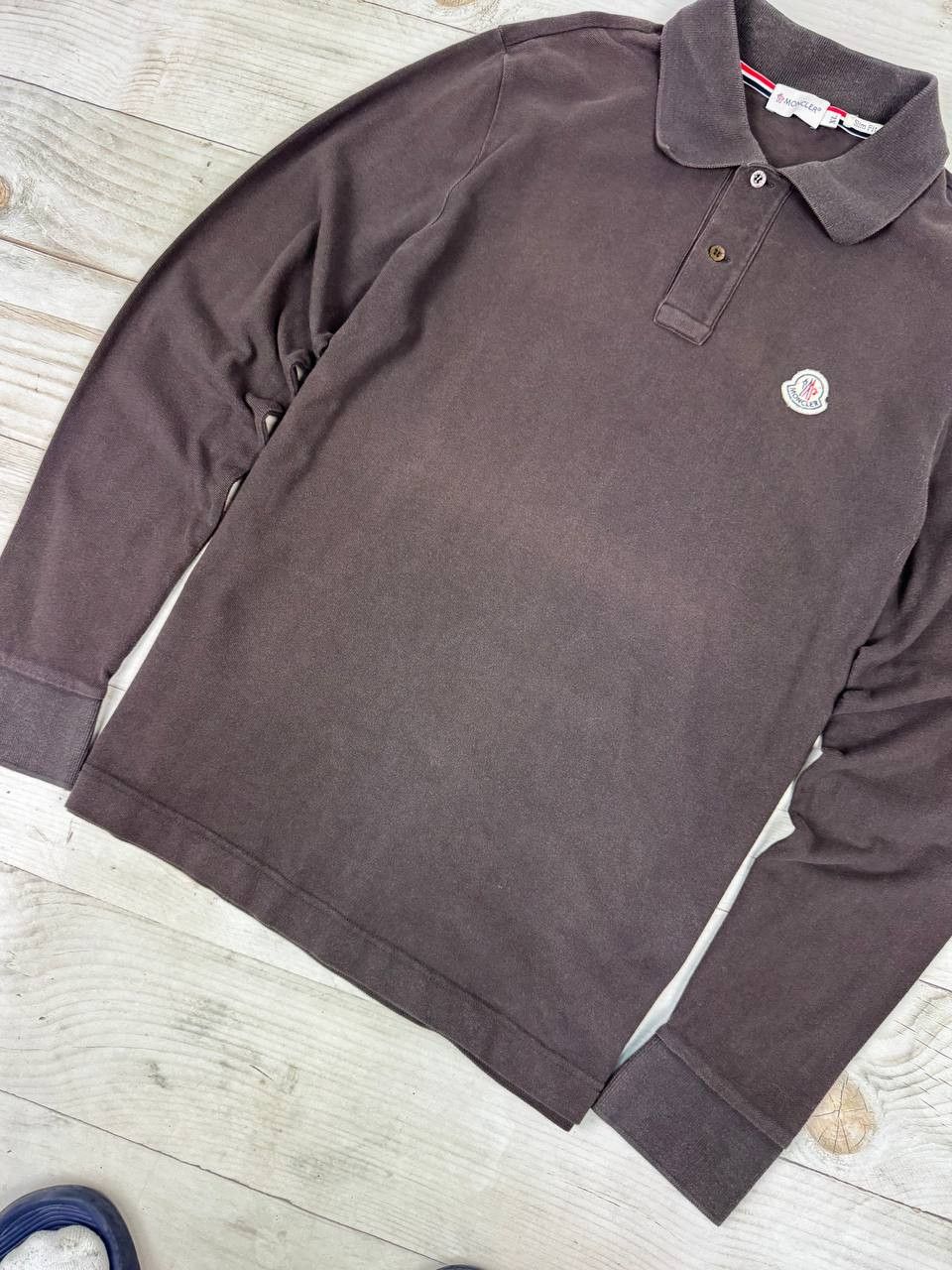 Moncler Vintage Moncler Polo Shirt Long Sleeve Size US XL / EU 56 / 4 - 3 Thumbnail