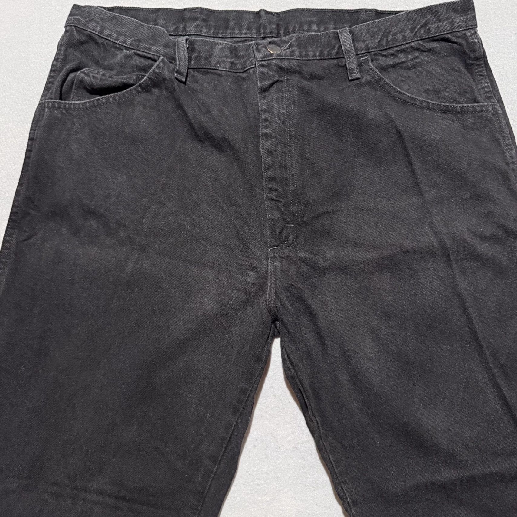 Vintage VINTAGE Rustler Jeans Men Black Denim Pockets High Rise Relaxed Straight 40x30 Size US 40 / EU 56 - 3 Thumbnail