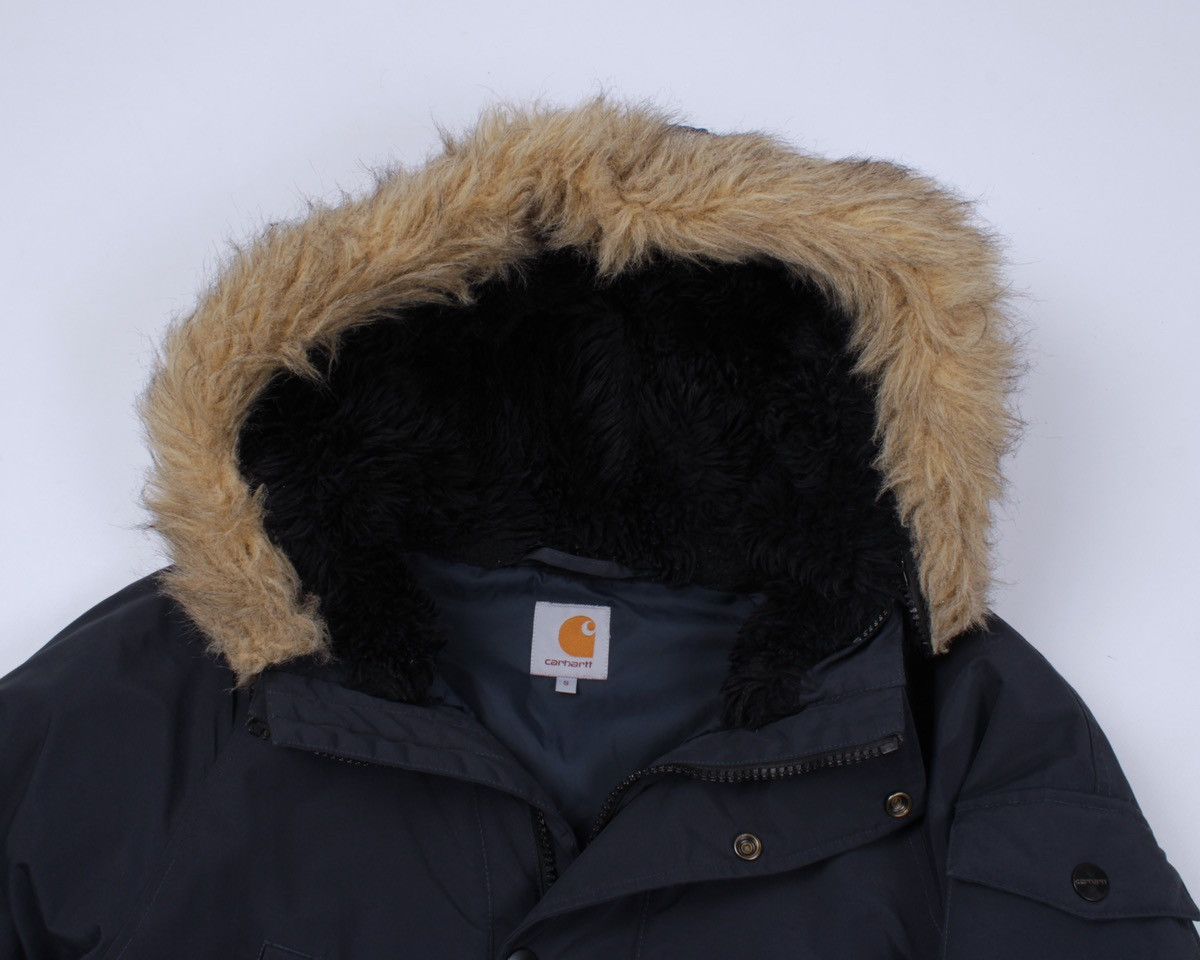 Carhartt × Carhartt Wip CARHARTT WIP Anchorage Parka Nylon Blue Fur Hooded Size US S / EU 44-46 / 1 - 6 Thumbnail