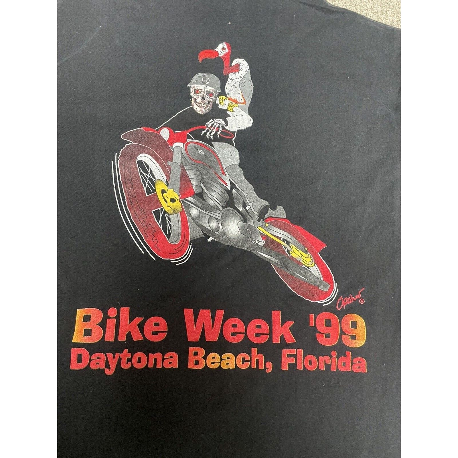 Vintage Vintage Single Stitch 1999 Bike Week Daytona Beach L Size US L / EU 52-54 / 3 - 2 Thumbnail